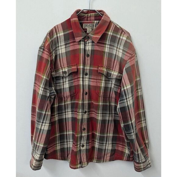 Duluth Trading Co Shacket Mens Large Flapjack Fleece lined Shirt Jacket - Picture 1 of 10